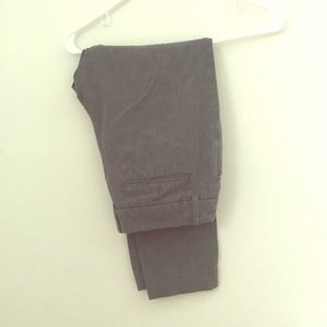 Grey, skinny dress pants